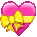 Gif animé coeur ruban